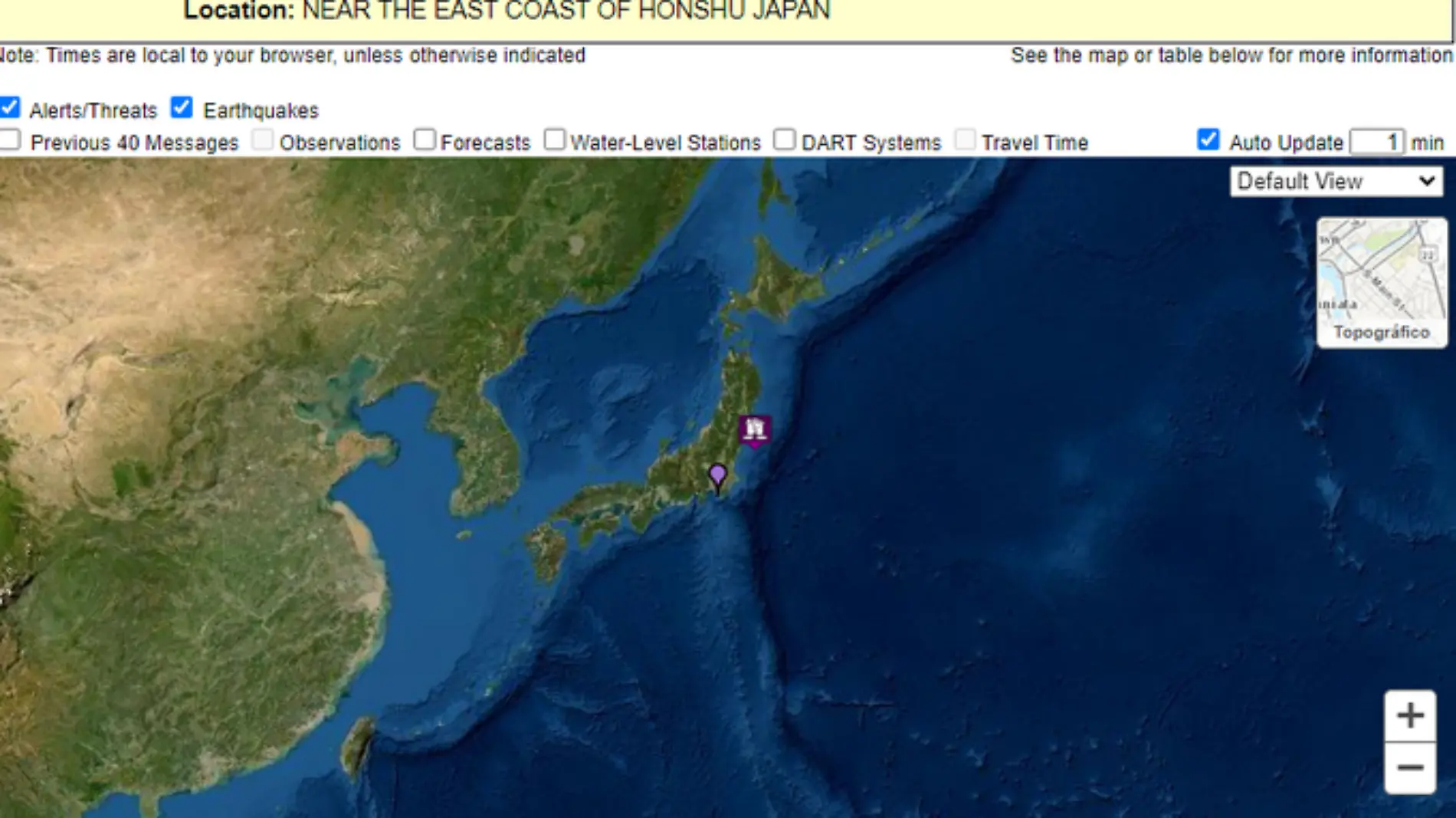 terremoto japón